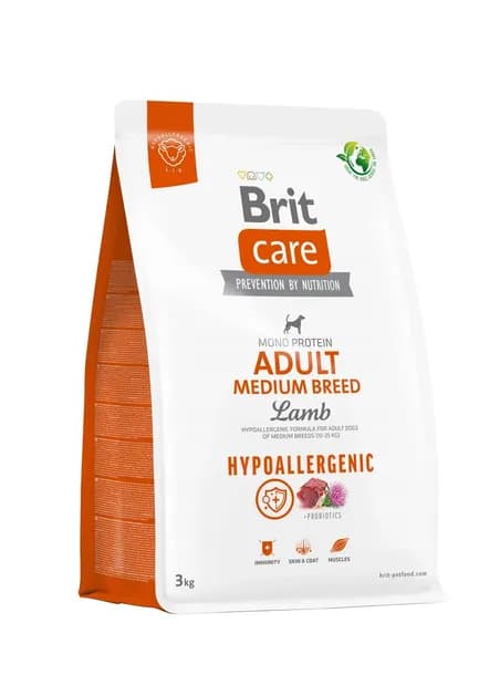 Brit CARE Hypoallergenic Adult Medium Lamb Karma Dla Psa Jagnięcina 3kg
