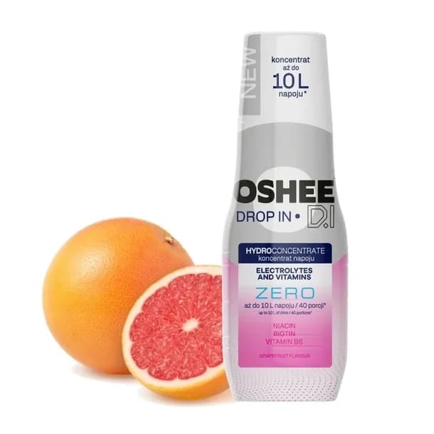 Syrop OSHEE Drop In ZERO koncentrat Grejpfrut Elektrolity i witaminy 500 ml