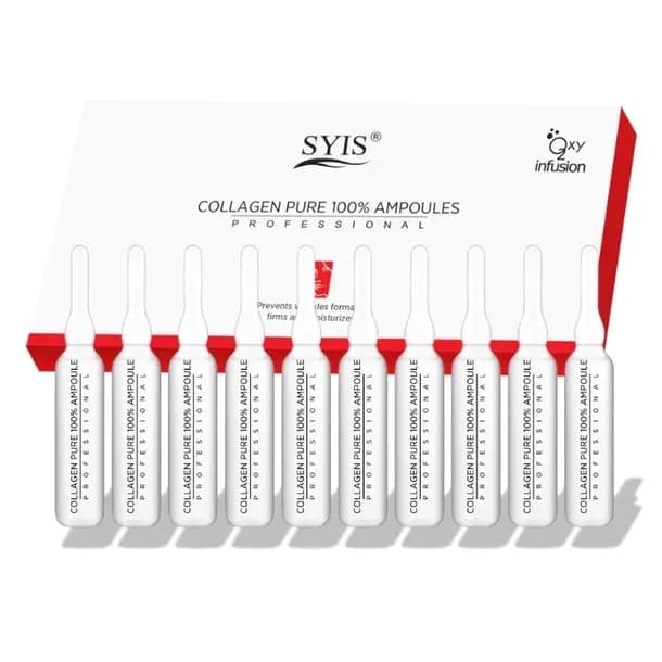 SYIS Ampułka NAWILŻAJĄCO - NAPINAJĄCA - 100% Czystego Kolagenu, 10 x 3 ml