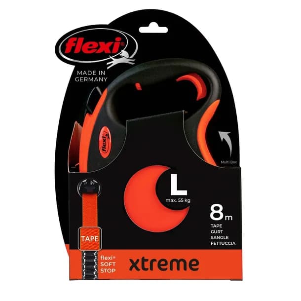 Flexi Xtreme z Taśmą L Smycz Automatyczna Dla Psa 8m do 55kg
