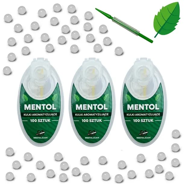 Kulki smakowe do papierosów MENTOL 300szt