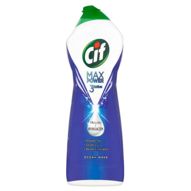 Cif Max Power Ocean Wave Mleczko z Wybielaczem 1001g