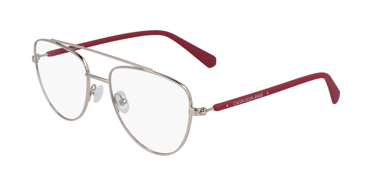 Calvin Klein Jeans CKJ19308 780 53 Srebrne Damskie Okulary Korekcyjne