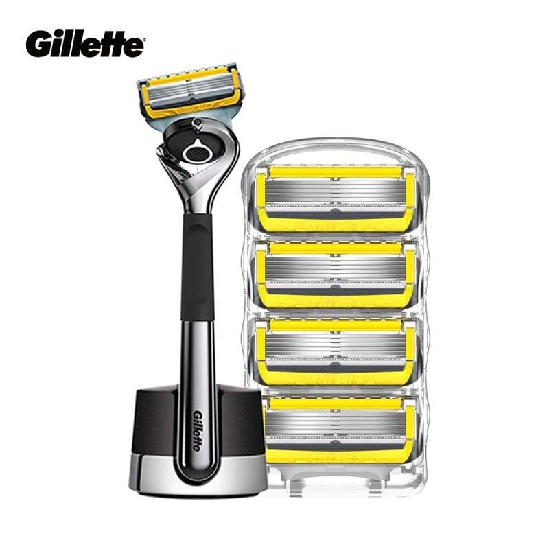 Gillette Fusion5 ProGlide Shield Maszynka (1 Rączka, 5 Wkładów, Stojak Magnetyczny)