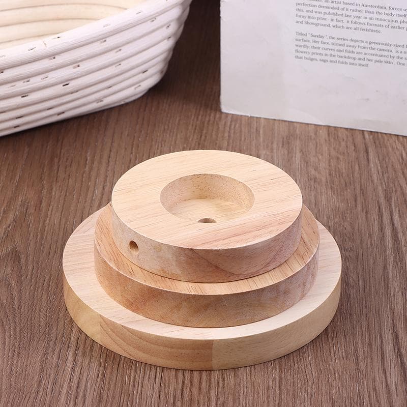 10Cm 12Cm 15Cm Drewniana Podstawa Lampy Stołowej Okrągła Z Litego Drewna Podstawa Lampy Ekspozycyjnej Części Świetlne Stojak Do Podstaw Lamp
