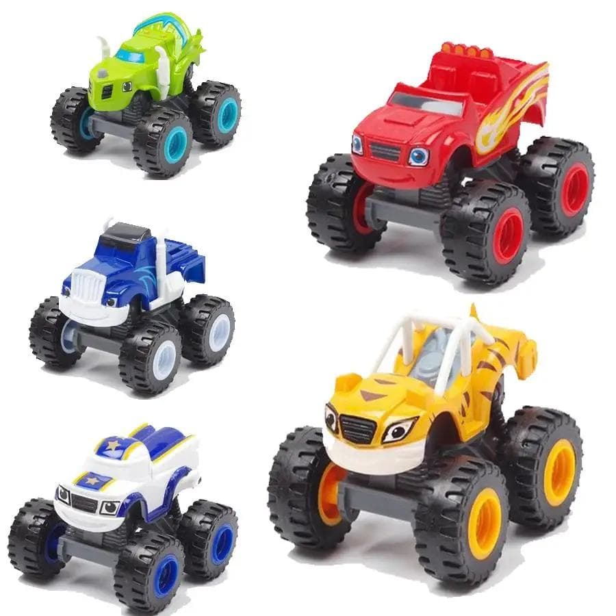 Płomień i Maszyna Monster Car Zabawki Rosyjski Crusher Truck Pojazdy Figurka Blaze Zabawka Blaze Monster Machines Prezenty Urodzinowe