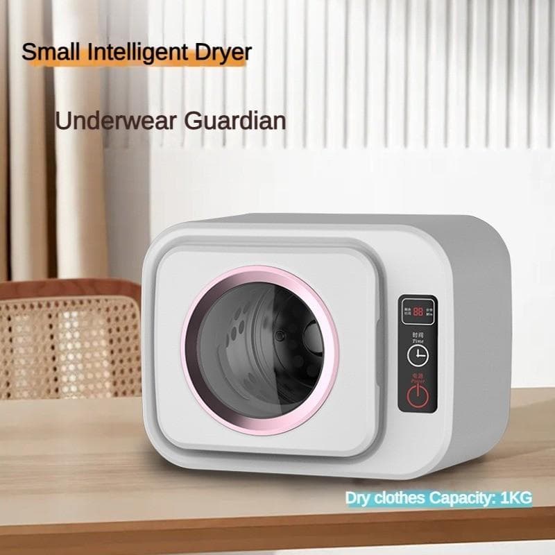 Mini Inteligentna Suszarka Bębnowa Domowa Sterylizacja UV Suszarka Do Ubrań W Sypialni Cicha Suszarka Do Ubrań 300 W 370x280x290mm niebieski