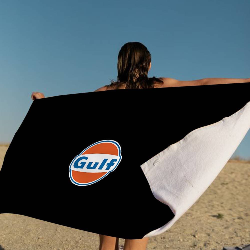 G-Gulf Samochód Wyścigowy Koc z Mikrofibry Szybkoschnące Ręczniki Plażowe Nadruk na Dużej Powierzchni Super Chłonny Koc Ręcznikowy Basenowy