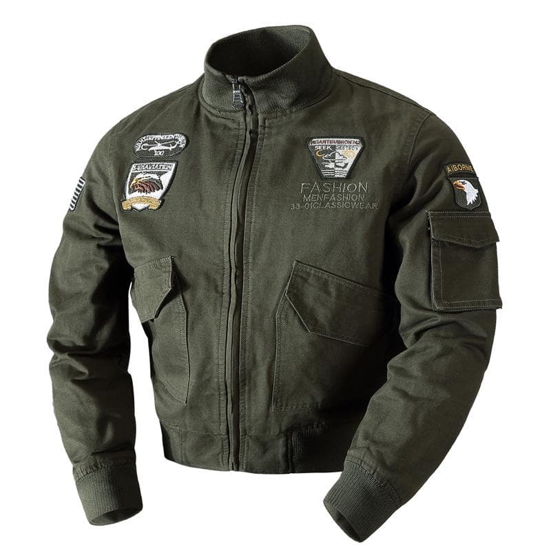Kurtka Bomberka Męska Kurtka Termiczna Kurtka Pilotka Airborne cm khaki