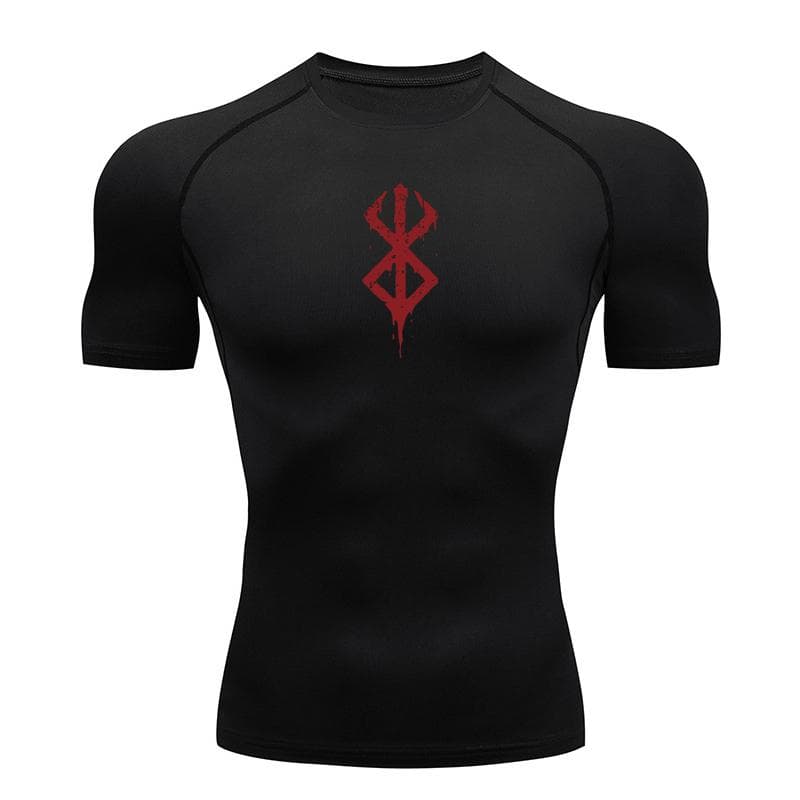 Anime Berserk Guts Męska koszulka kompresyjna Fitness Sport Running Obcisłe koszulki gimnastyczne Topy Tee Lato cm