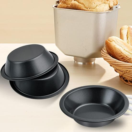 6 sztuk 5-calowa mini patelnia do ciasta Nonstick Food Grade stal węglowa zmywarka do naczyń piekarnik bezpieczne okrągłe pieczenie deser ciasto