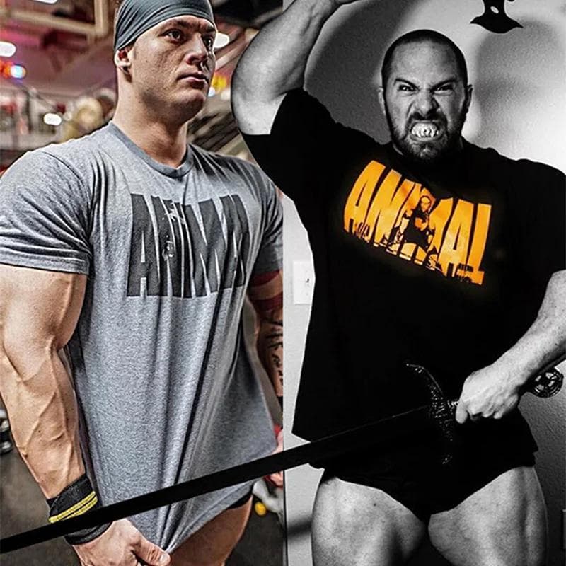 Letnia koszulka fitness na siłownię luźna męska bawełniana koszulka treningowa do kulturystyki męska koszulka oversize sportowa z krótkim
