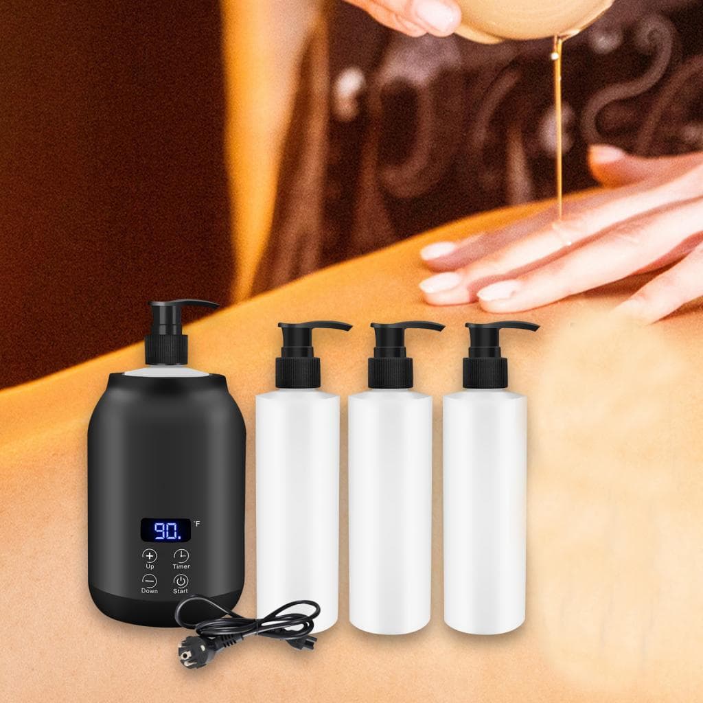 Podgrzewacz oleju do butelek, lekki, elektryczny, dozownik do podgrzewania balsamu, biały czarny