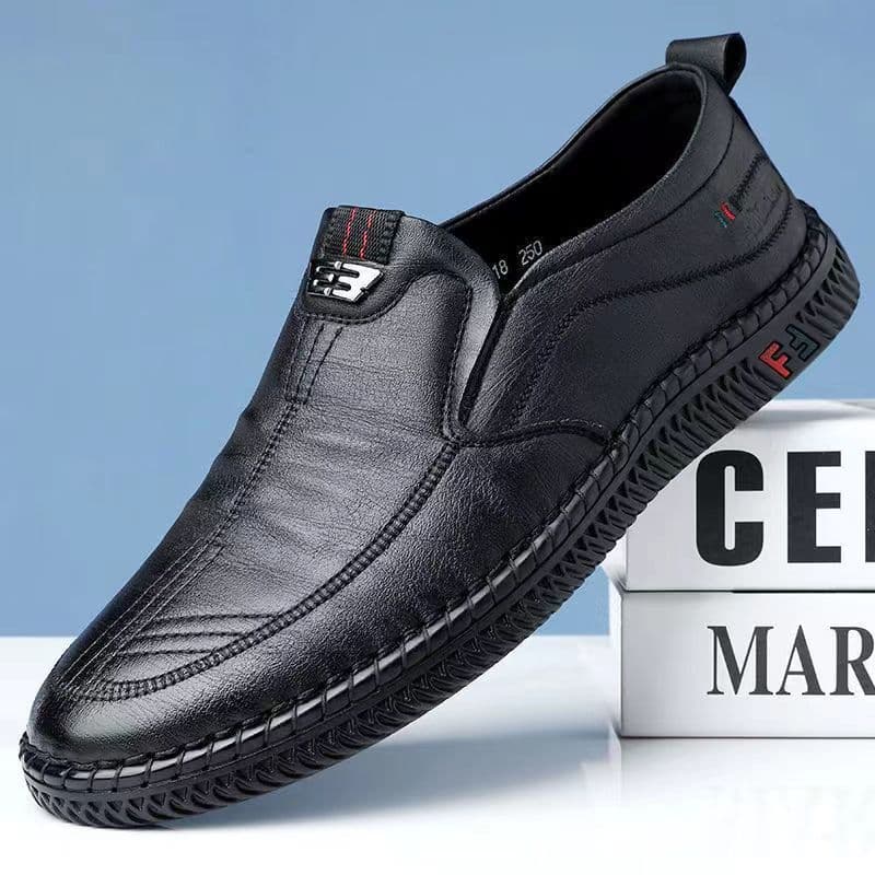 Klasyczne męskie skórzane buty biznesowe Jesień Zima Antypoślizgowe Wygodne codzienne buty Mokasyny Modne Lekkie męskie buty robocze cm