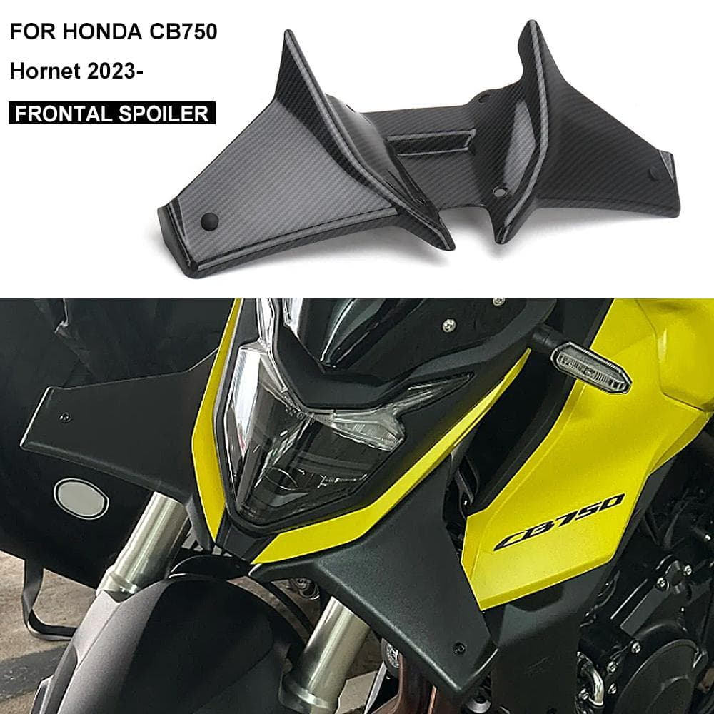 Motocyklowy Przedni Spoiler Dla Honda CB750 HORNET CB 750 Hornet 2023 2024 Sportowy Docisk Naked Przednie Spoilery Skrzydło Deflektor czarny