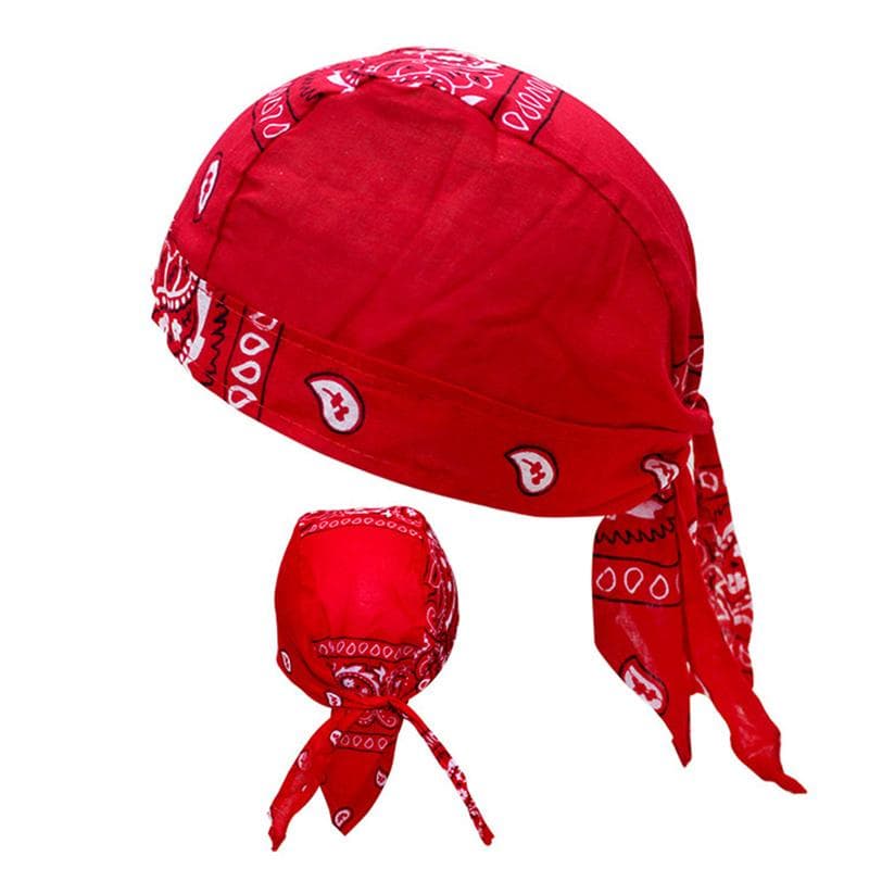Damska męska czapka bandana bawełniana unisex czapka z nadrukiem Durag modna piracka chusta na głowę cm