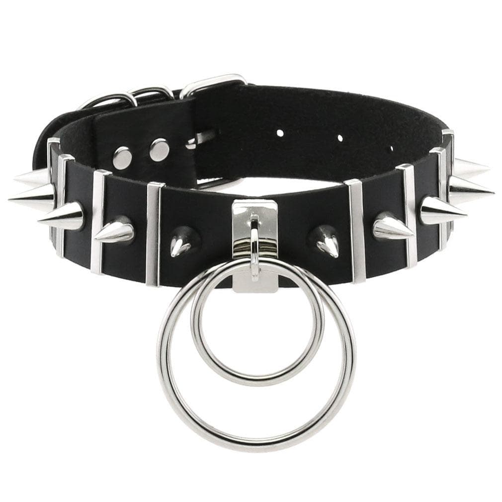 Duże Kolce Choker Skórzany Kołnierz Metalowy Punk Naszyjnik Dla Kobiet Mężczyzn Emo Chocker Biżuteria Goth Akcesoria Harajuku