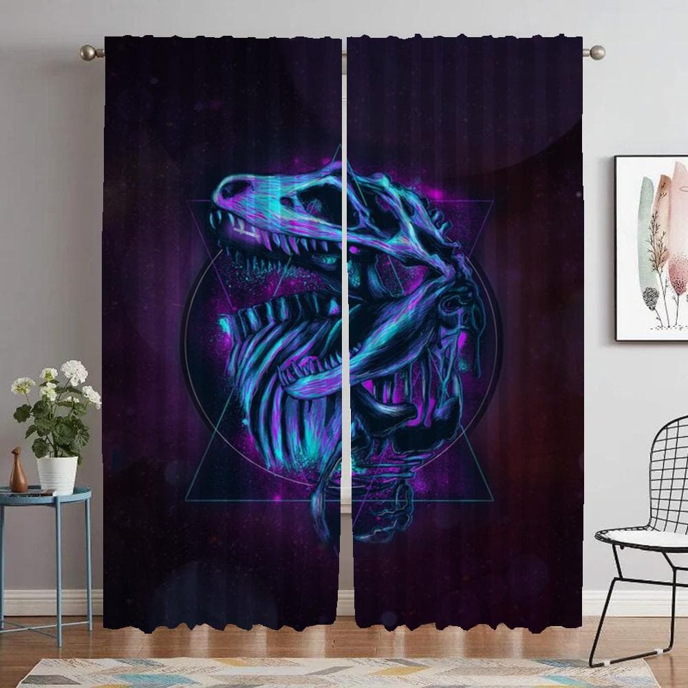 Zasłona zaciemniająca Jurassic Park do pokoju 2 panele Nowoczesne zasłony do salonu 2 sztuki Odcienie Przegroda Tiul do sypialni kuchni