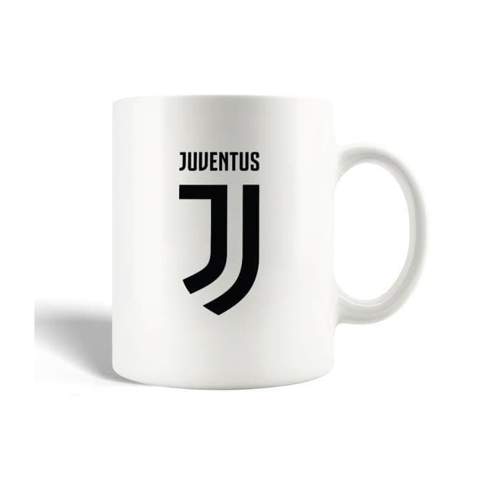 Kubek - Juventus - Logo Czarny - Ceramika - 30cl - Można myć w zmywarce