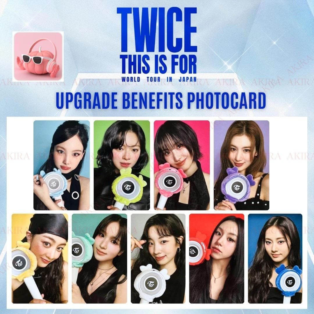 TWICE TO JEST DLA TRASY KONCERTOWEJ W JAPONII KORZYŚCI Z UAKTUALNIENIA KARTA ZE ZDJĘCIEM OFICJALNE