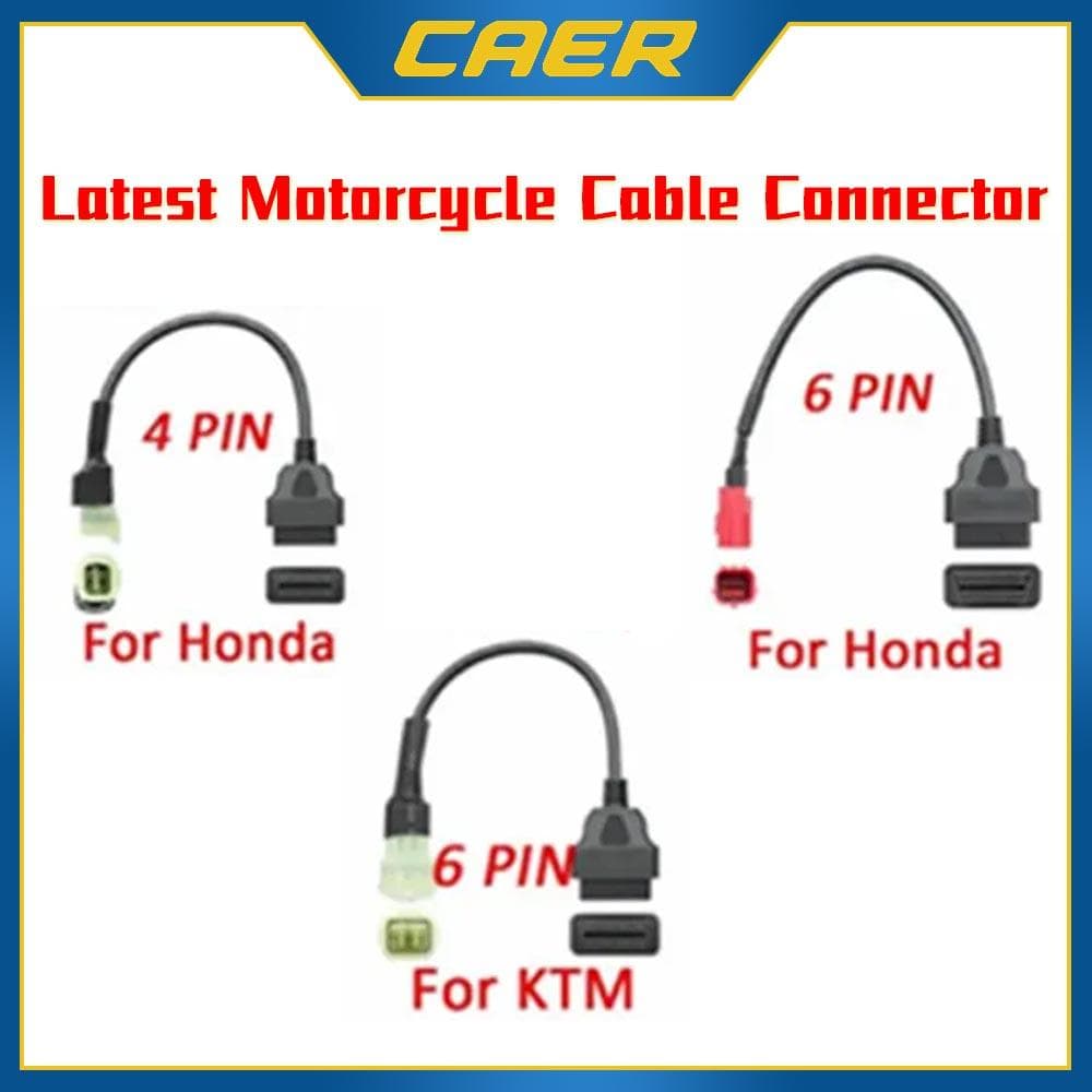 Dla KTM Złącze OBD2 Motocykl Motobike dla Honda 6 Pin Adapter dla Narzędzi Diagnostycznych OBD2 Moto OBD 2 Kabel Przedłużający
