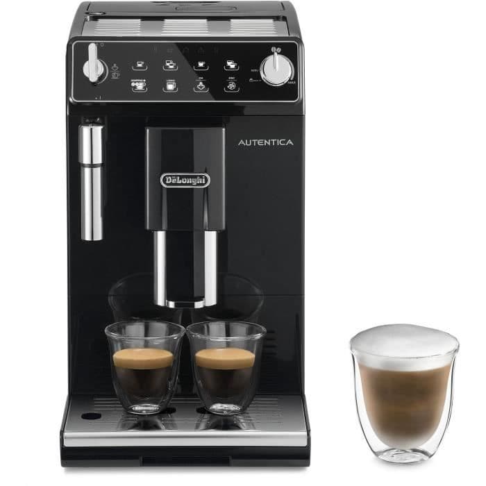Automatyczny ekspres do kawy ze młynkiem - DELONGHI Autentica ETAM29.510B Czarny czarny