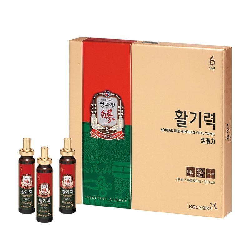 JKJ Tonik Witalny z Czerwonego Żeń-szenia 20ml x 16szt.