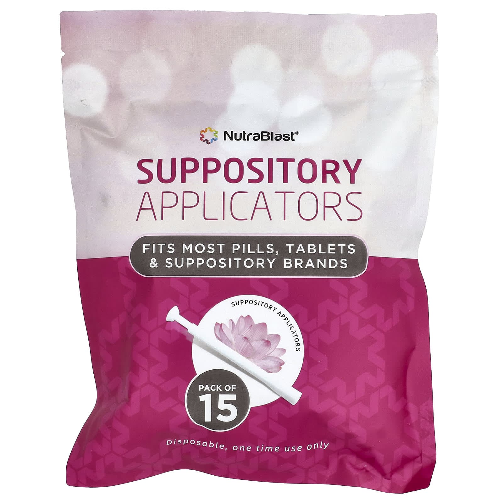 NutraBlast, Aplikator do czopków, 15 sztuk