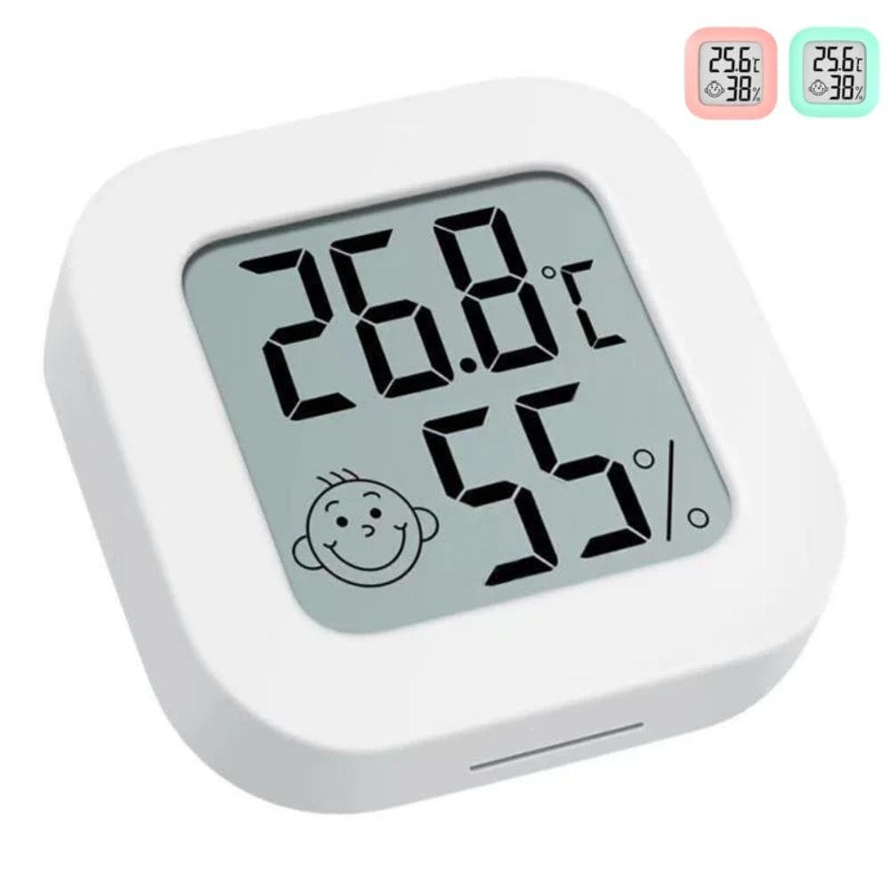 Cyfrowy termometr LCD Higrometr Kryty Elektroniczny miernik temperatury i wilgotności Czujnik Gauge Stacja pogodowa dla domu biały