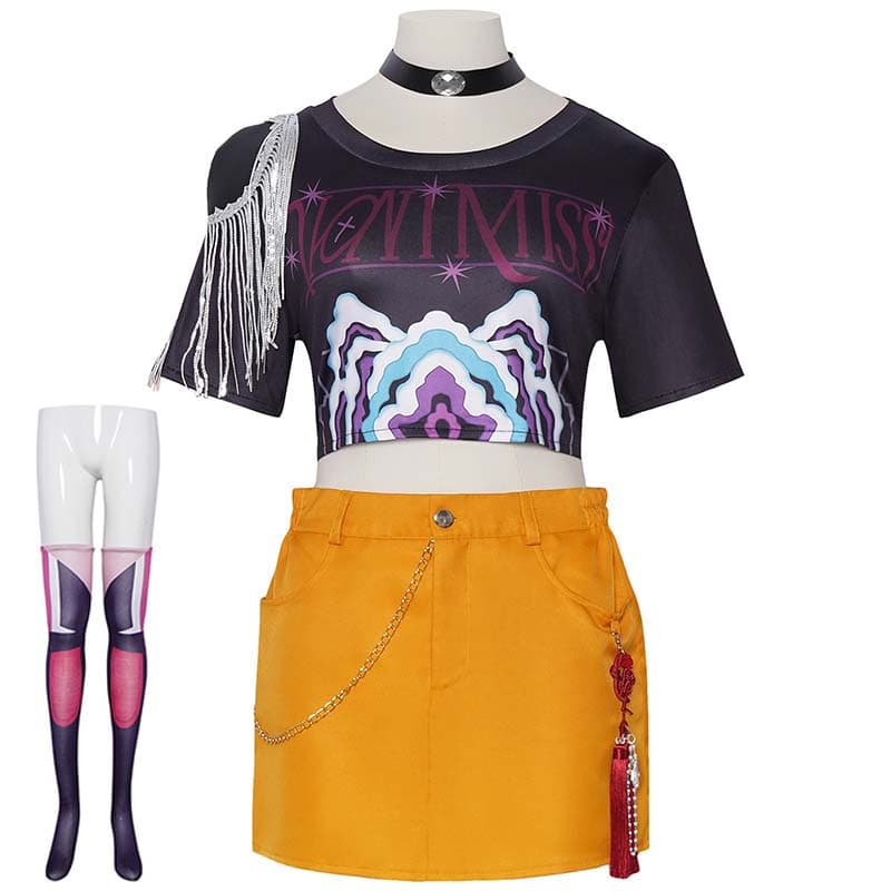 Kostium Cosplay Mira Kpop Film Łowcy Demonów Idol Mira Kolorowy Mundur Grupowy Seksowne Przebrania Dla Kobiet Halloween Comic C cm
