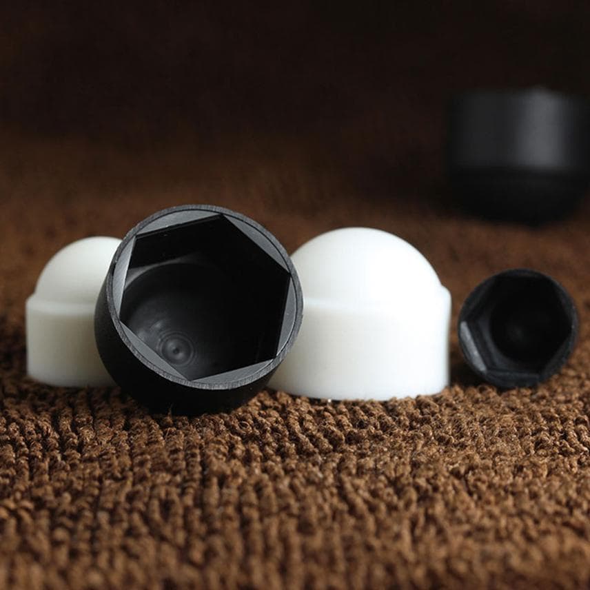 10 szt. Zaślepki na śruby Osłony nakrętek Sześciokątne Plastikowe Ozdobne Nakrętki Śruby Zabezpieczenie Kopułkowe Zamka Drzwi M4 M5 M6 M8 M10