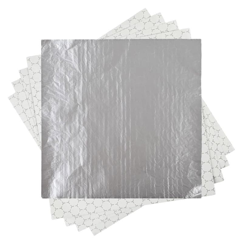 Dwustronnie izolowane arkusze aluminiowej folii spożywczej do pakowania burgerów, kanapek i przekąsek, pizzy. Bezpieczne dla żywności. 50/100