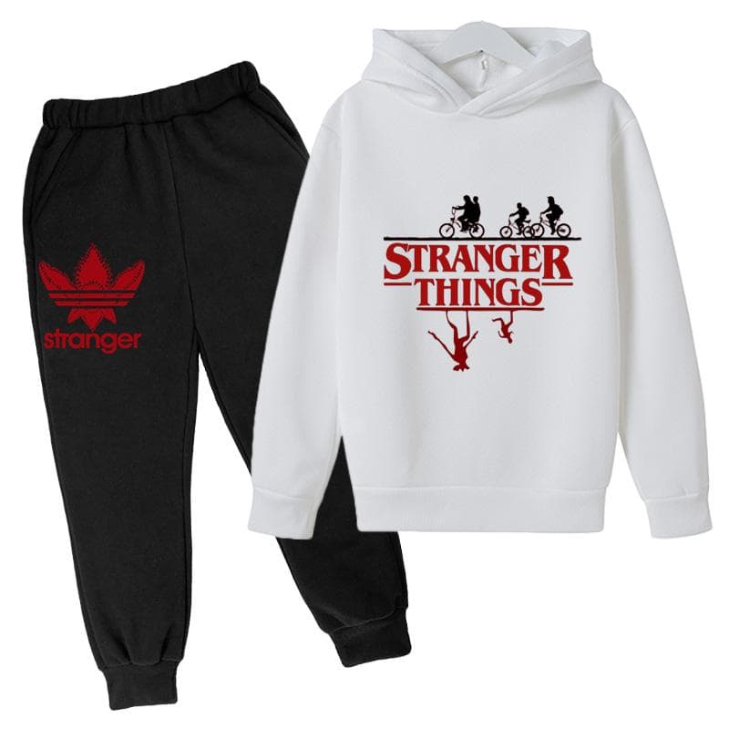 Zestawy 2-częściowe bluzy z kapturem i spodni dla dzieci Stranger Things 5 Zestawy ubrań Bluza Dzieci Chłopcy Dziewczynki Zestawy ubrań Bluzy z