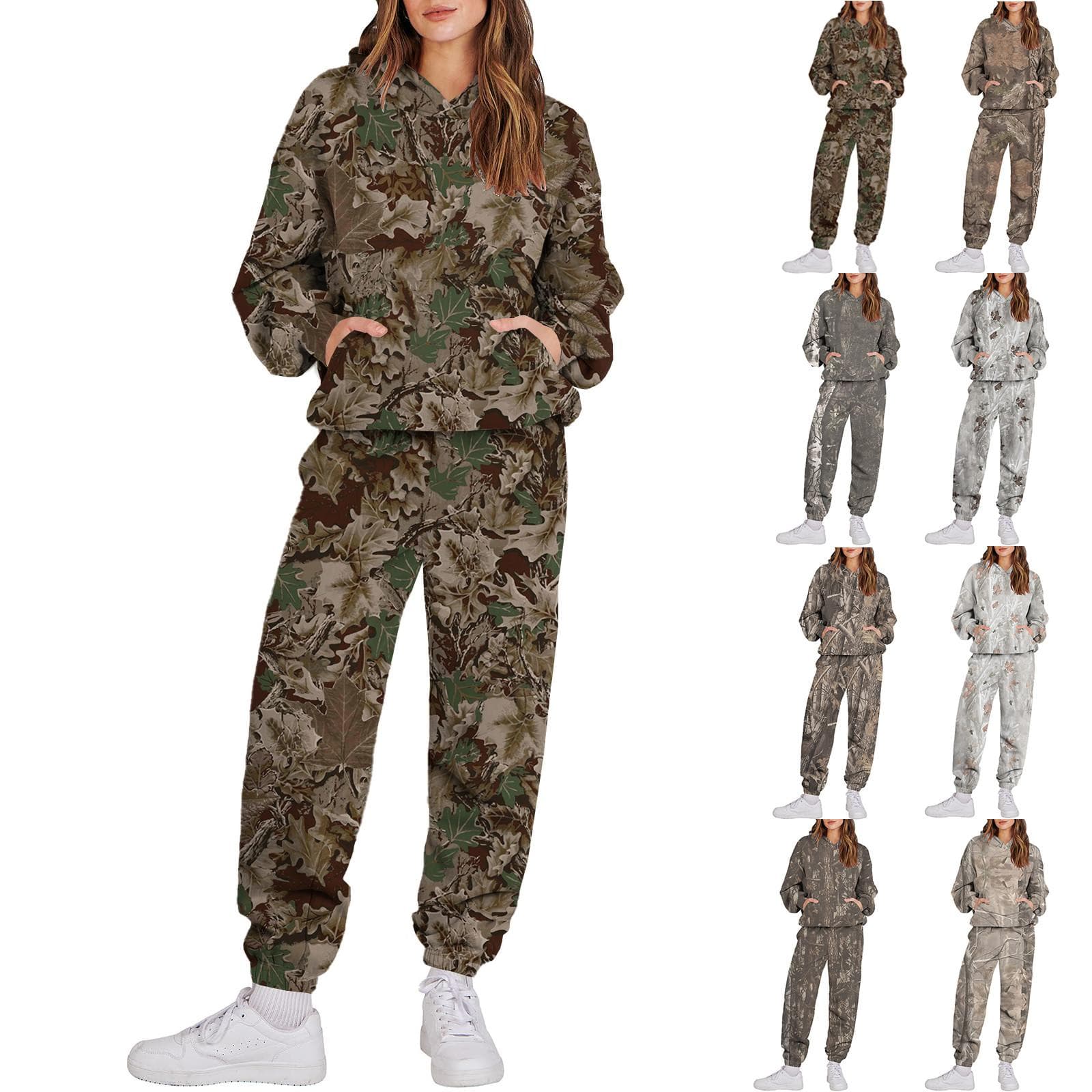 Damski dres sportowy z kapturem unisex dwuczęściowy odzież do biegania z długim rękawem pulower z kapturem bluza + zestaw spodni dresowych cm