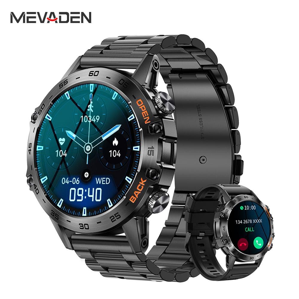 MEVADEN nowy 1.39  inteligentny zegarek Bluetooth zadzwoń mężczyźni sport tracker fitness IP67 wodoodporny smartwatch dla androida iOS 400mAh