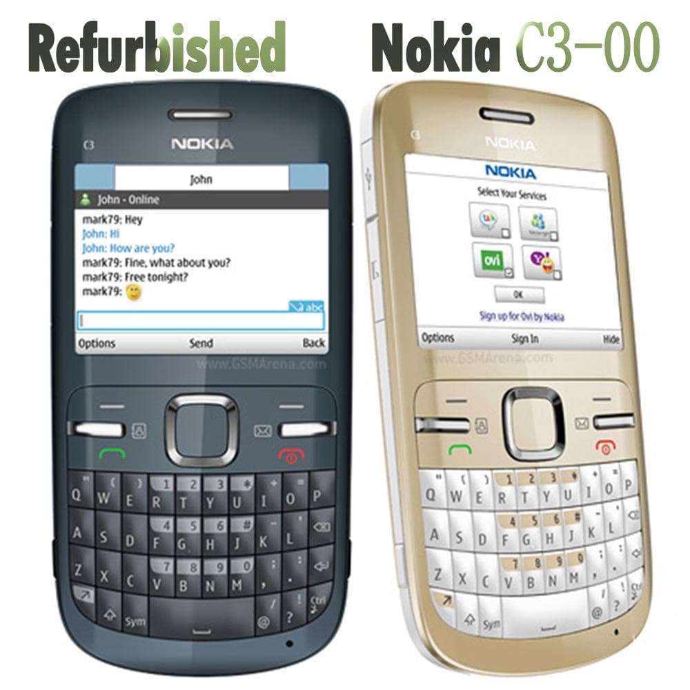 Odnowiony telefon komórkowy Nokia Original Nokia C3-00 z 1 kartą SIM różowy