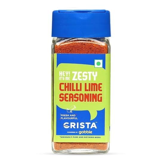CRISTA Pikantna przyprawa chili i limonka | Mieszanka przypraw chili i cytryny | Bez tłuszczów trans | Wegańska | Bez dodatków i konserwantów |