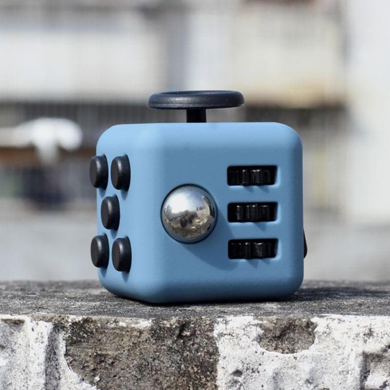 Mini Fidget Cube Zabawki Winylu Biurko Finger Zabawki Squeeze Zabawy Stress Reliever Antystres Stres Cube Zabawki szary