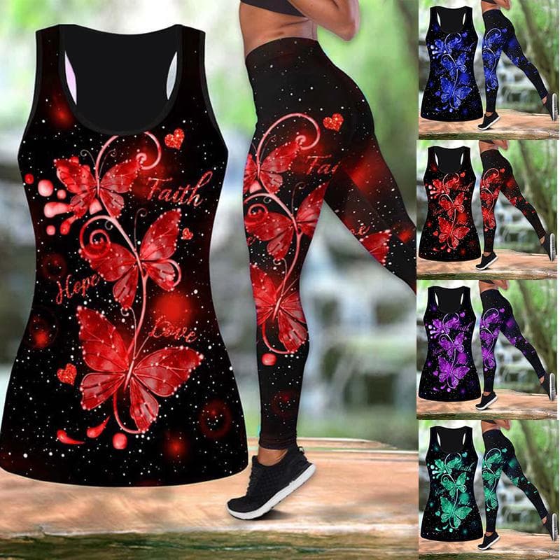 Motyl liść Print strój do jogi dla kobiet moda 3D drukowane legginsy treningowe Fitness sport wysokiej talii spodnie do jogi na co dzień cm