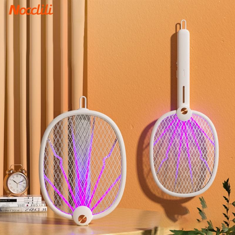 3000V Rakietka na owady Lampa owadobójcza Elektryczna rakietka UV Światło UV Ładowanie USB Pułapka na owady Muchy Lato Packa na muchy