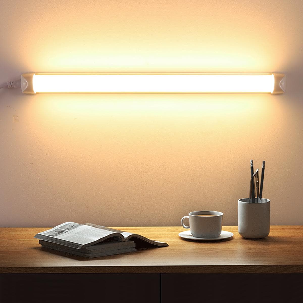 25W LED Światło Sklepowe 50CM 1,64FT Lampa LED T8 Łączona Aluminiowa Listwa Do Nauki Garażu Warsztatu Magazynu Oświetlenie Szafki