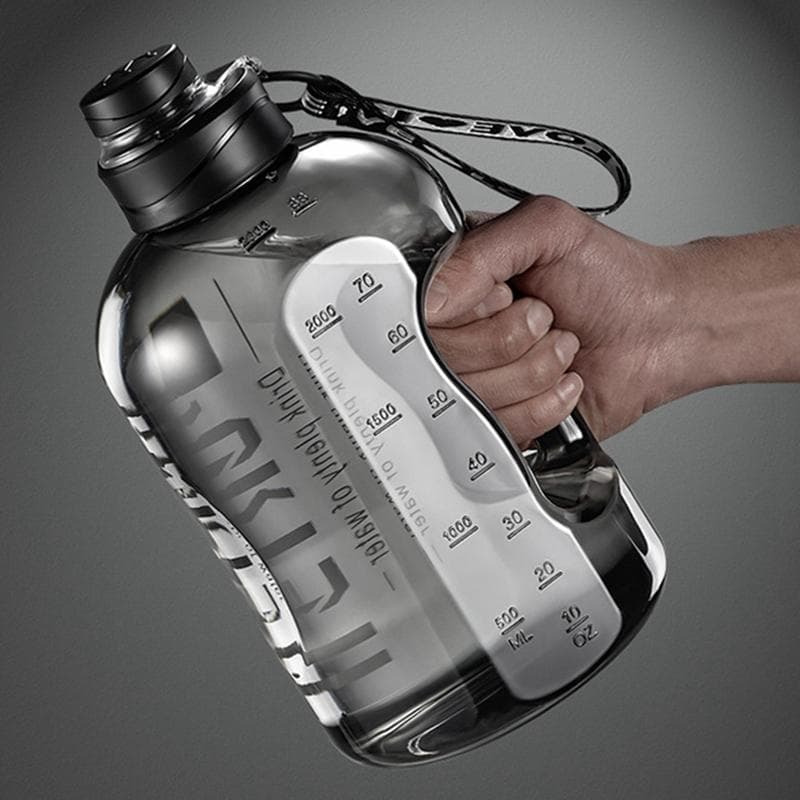 1,7 l/2,7 l sportowa butelka na wodę siłownia jazda na rowerze kubek przenośna duża pojemność butelka na wodę do fitnessu kemping mężczyźni