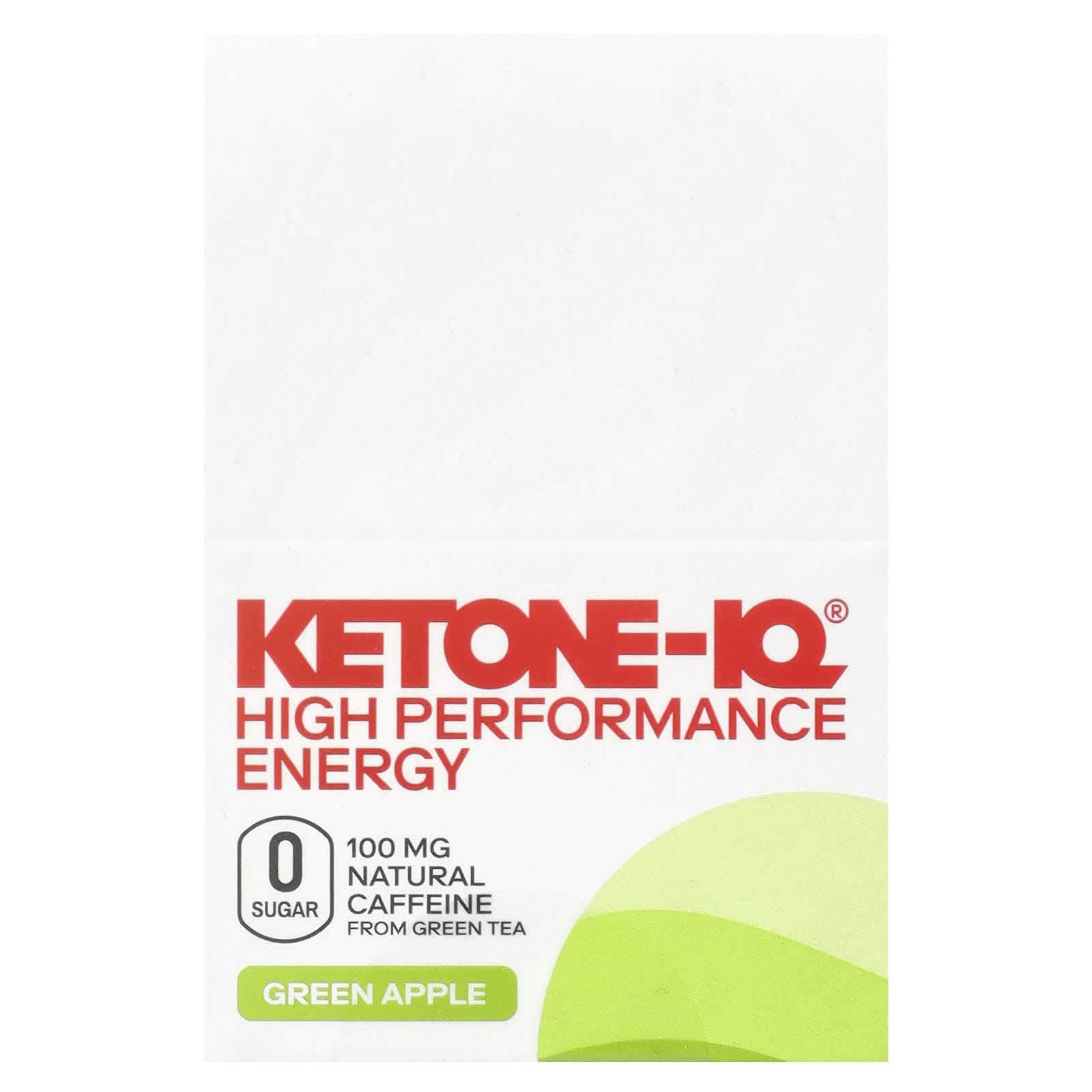 Ketone-IQ, Energia Wysokiej Wydajności, Zielone Jabłko, 6 butelek, 2 fl oz (59 ml) każdy