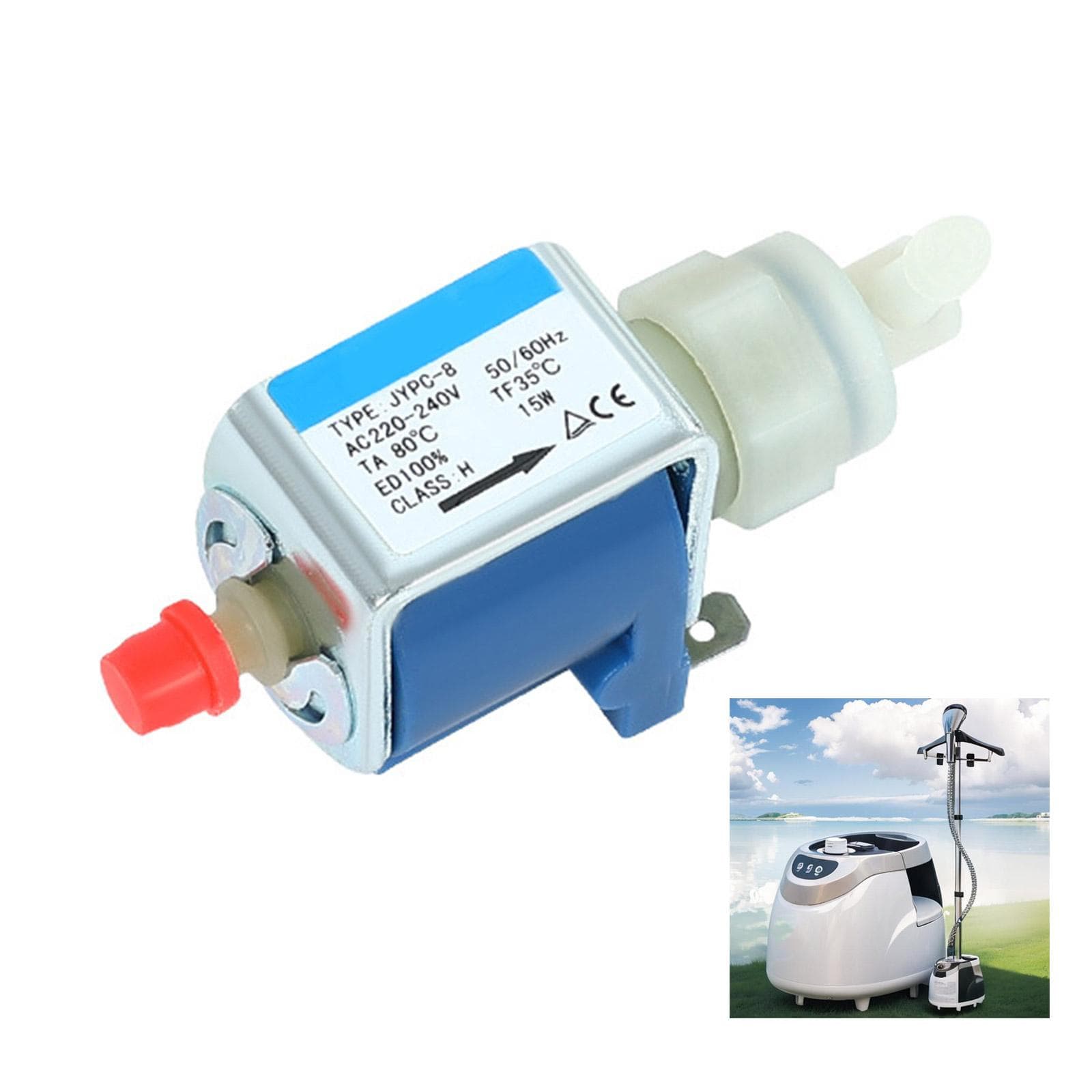 Pompa elektromagnetyczna tłoczkowa 15W Zawory elektromagnetyczne Odpowiednia do maszyn do prasowania parowego wysokotemperaturowego