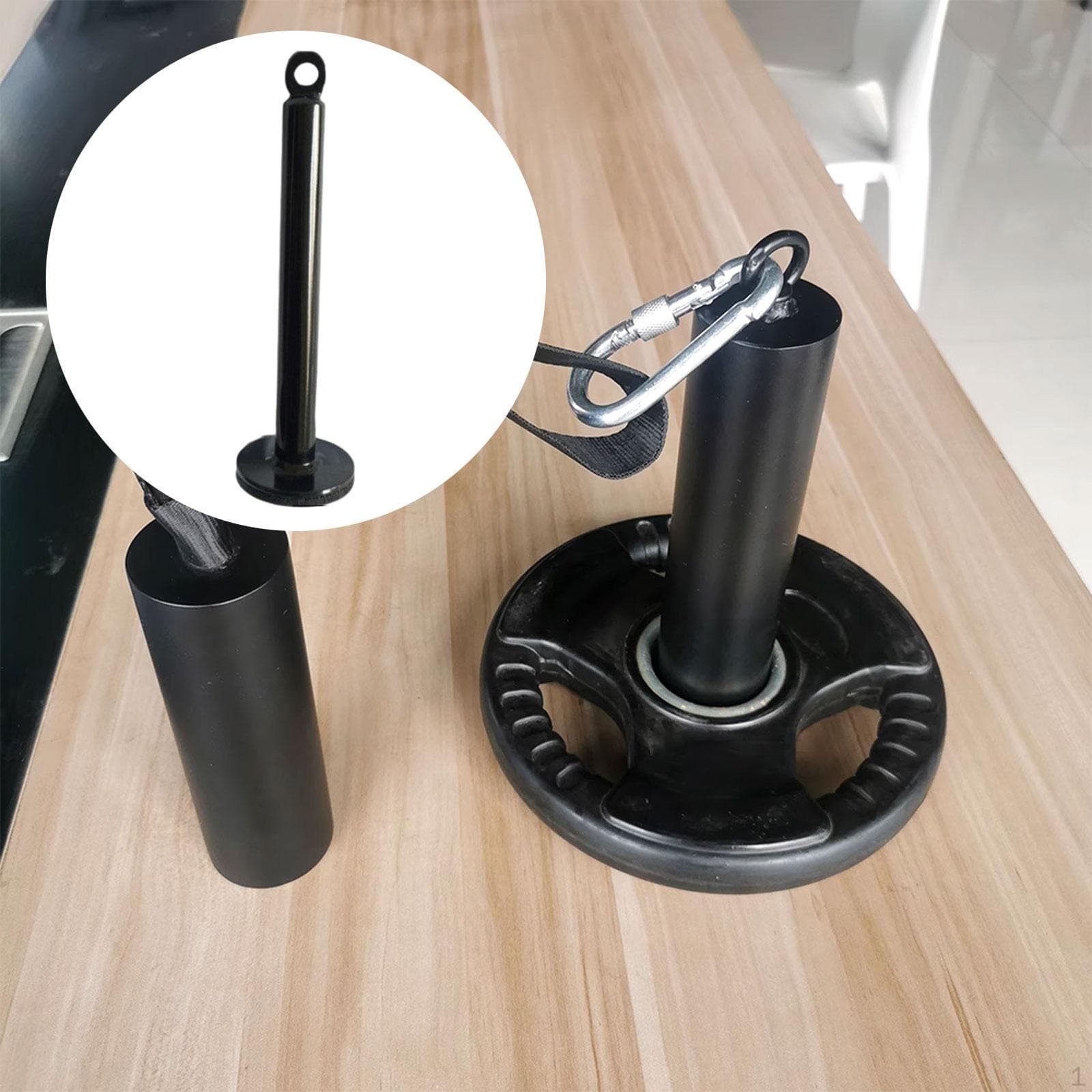 Pin obciążeniowy Heavy Duty Czarny Sprzęt do ćwiczeń na siłowni w domu do treningu ze sztangą power