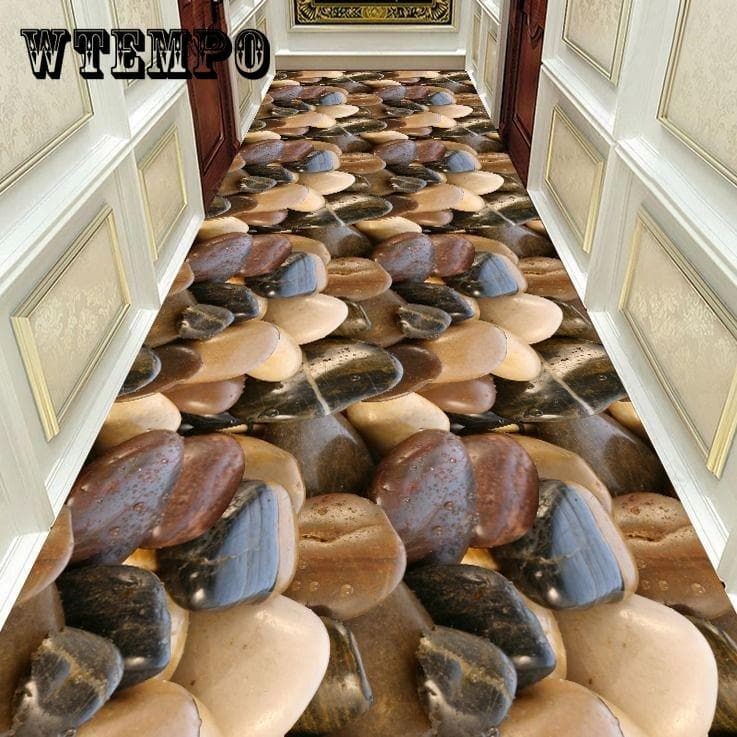 Nowoczesne zwięzłe dywany do korytarza Dywany Sypialnia Pełna nawierzchnia 3D Wzór Mat