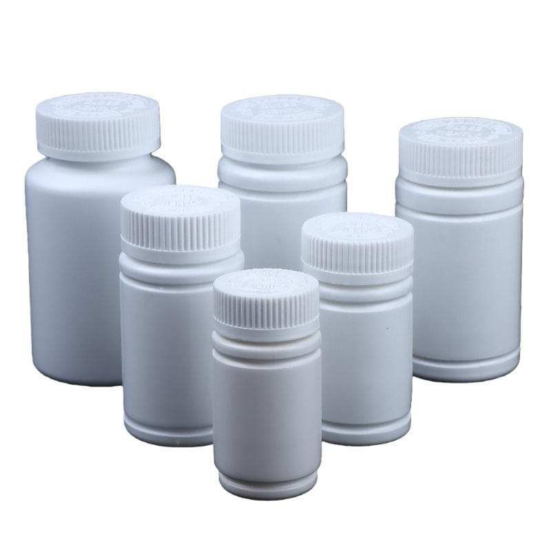 10 sztuk 20-225 ml fiolki na pigułki tabletki kapsułki proszek stały przenośne pojemniki plastikowe HDPE białe puste butelki z uszczelnieniem