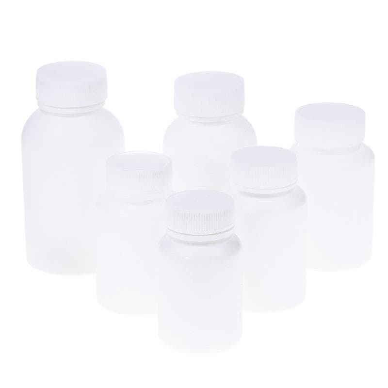Butelka Plastikowa 15-180ml Biała Butelka na Lekarstwa z Zakrętką Pojemnik Opakowaniowy do Przechowywania PE Klasy Spożywczej Pudełko na Pigułki