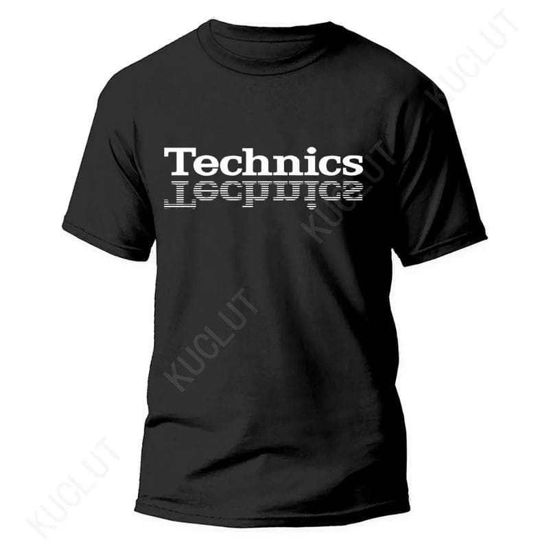Technics Koszulka DJ Gramofon Muzyka House Techno Elektroniczna Hip Hop Nowa Gorąca Letnia Koszulka Moda Casual Street DJ Muzyka T-Shirty cm