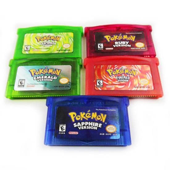 Kasetka Sapphire/Emerald/Fire Red/Leaf Green/Ruby do gry Pokemon GBA